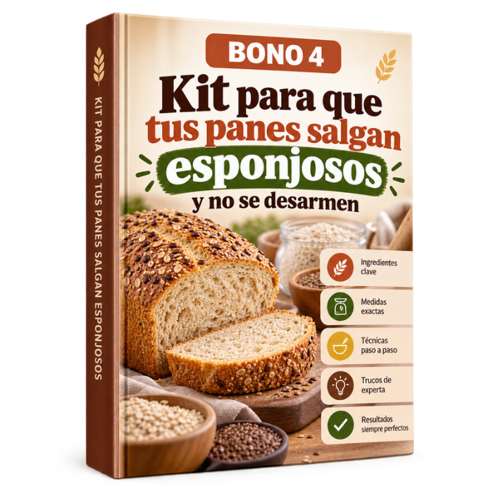 Kit pan esponjoso que no se desarma